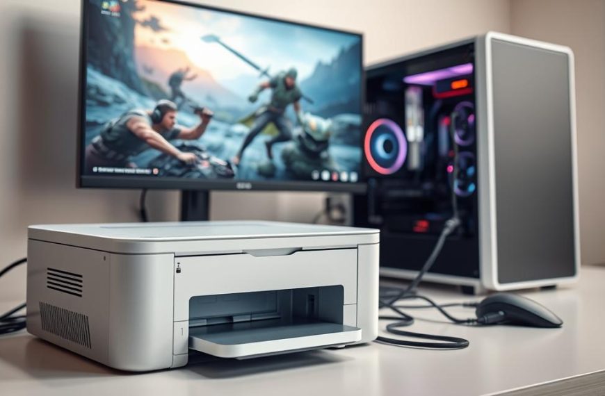 where to connect printer on a gaming pc